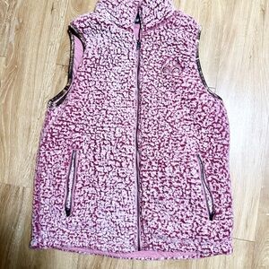 Real Tree vest Pink Sherpa Fleece Vest
